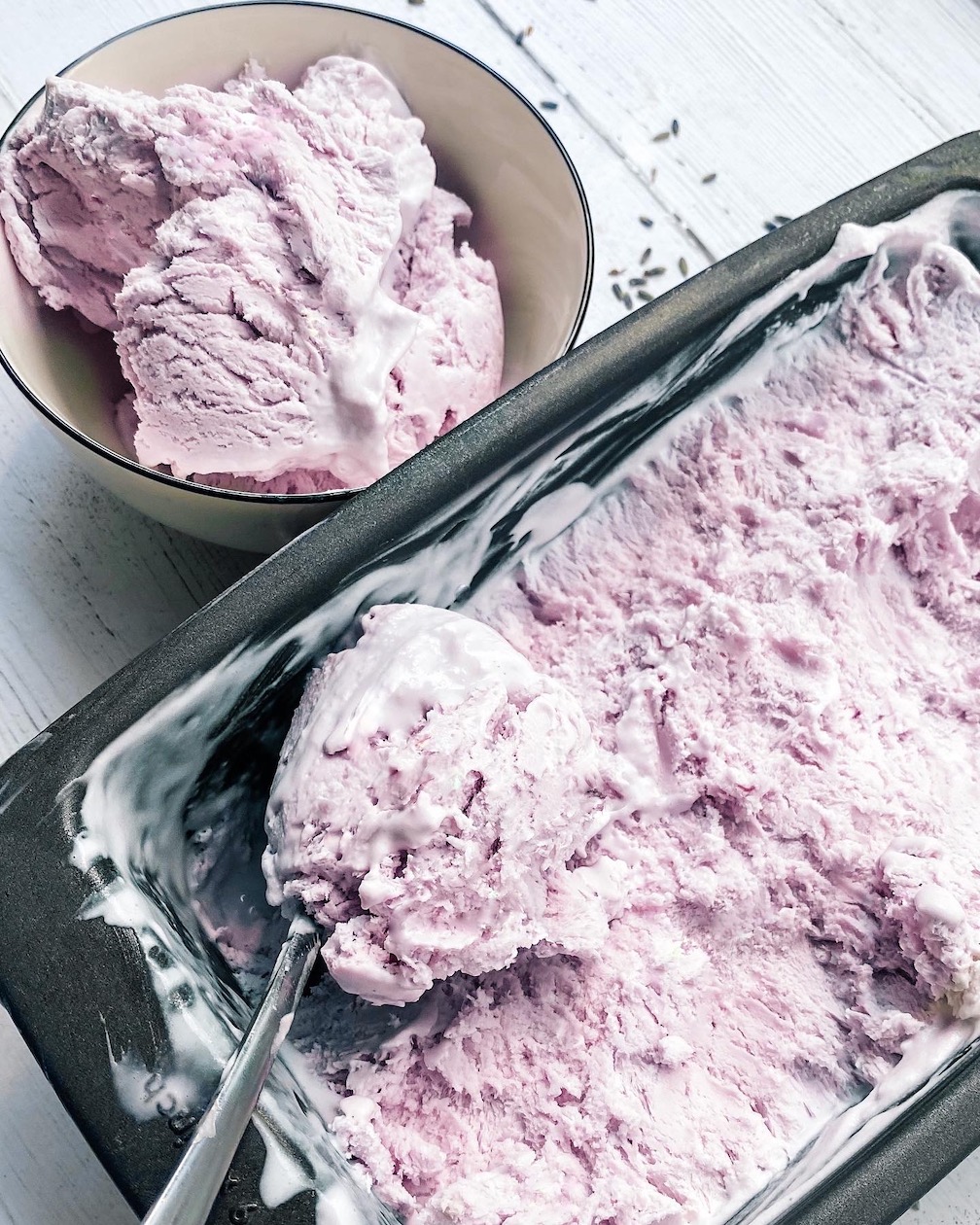 no churn lavender ice cream