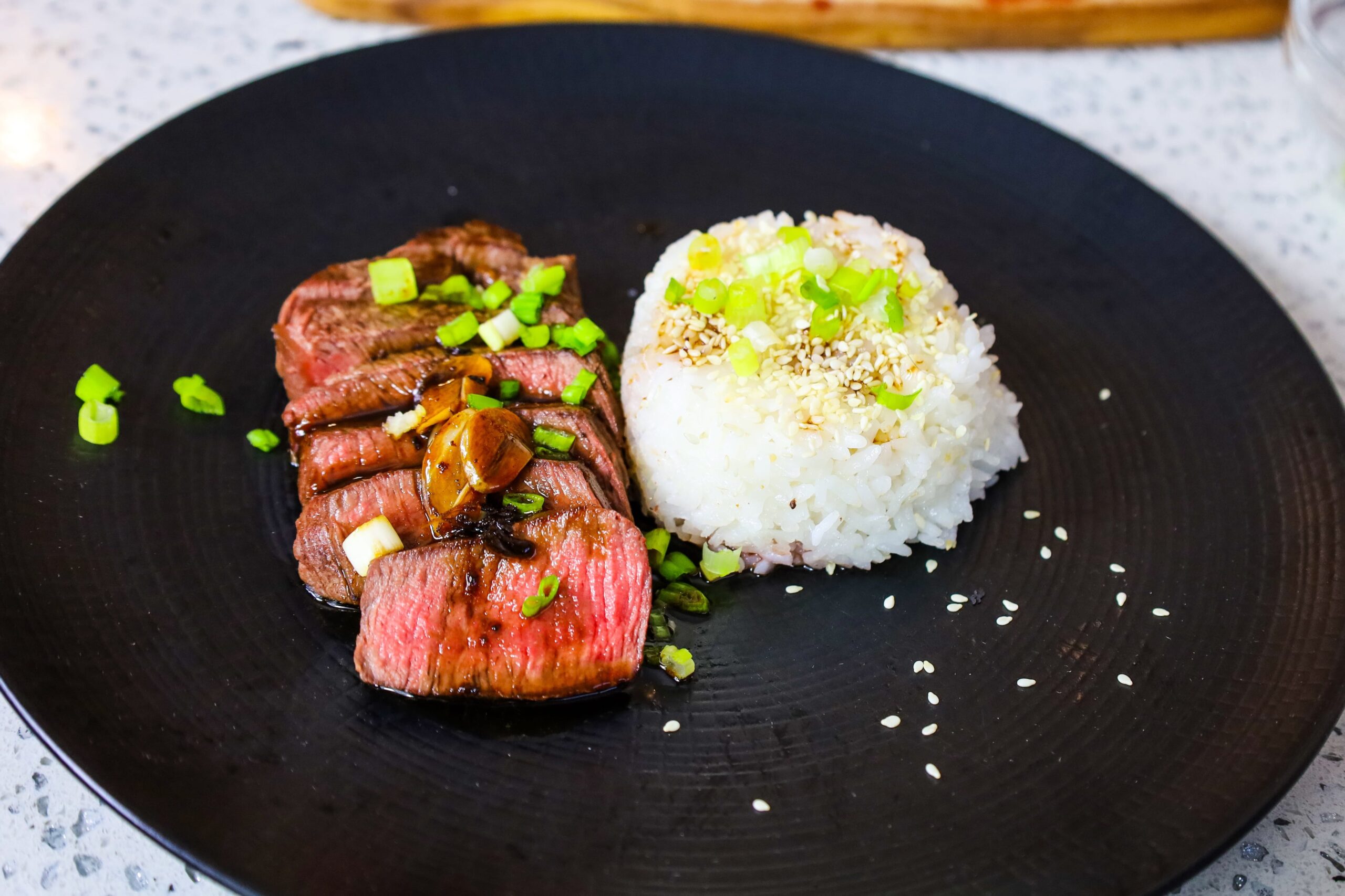 beef tenderloin steaks with garlic 3 ingredient japanese sauce
