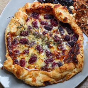 baked berry brie galette