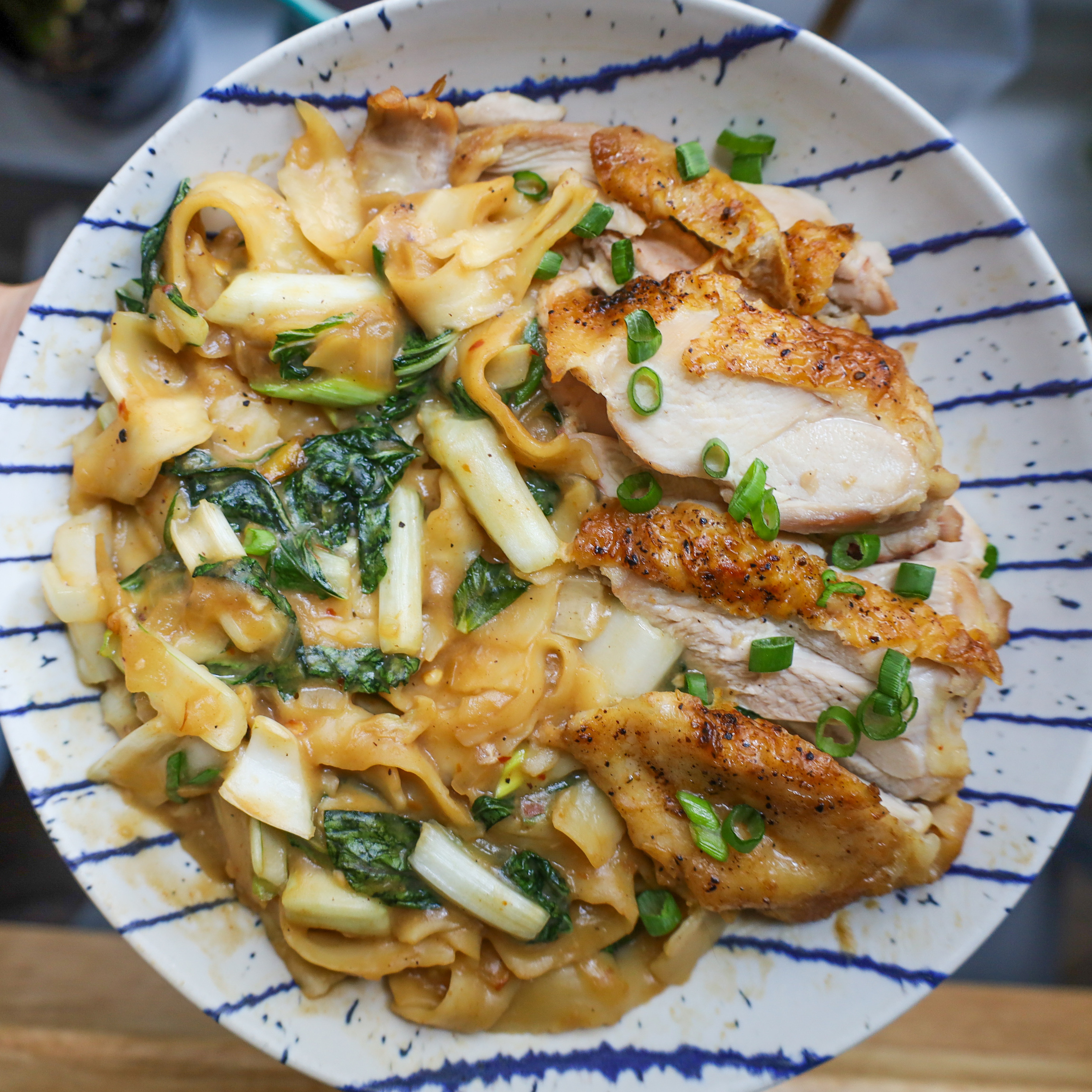 one pot chicken and hoisin noodles
