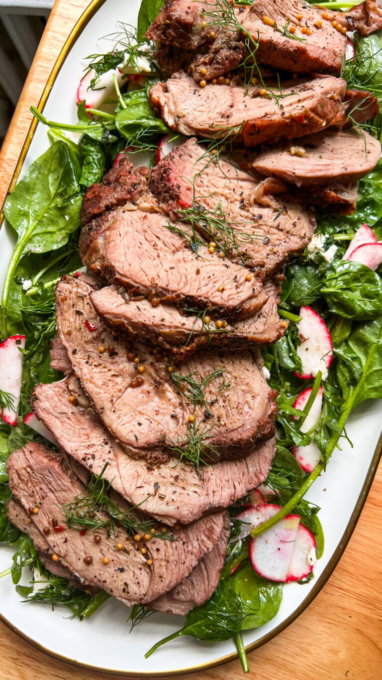 rose and djon braised lamb