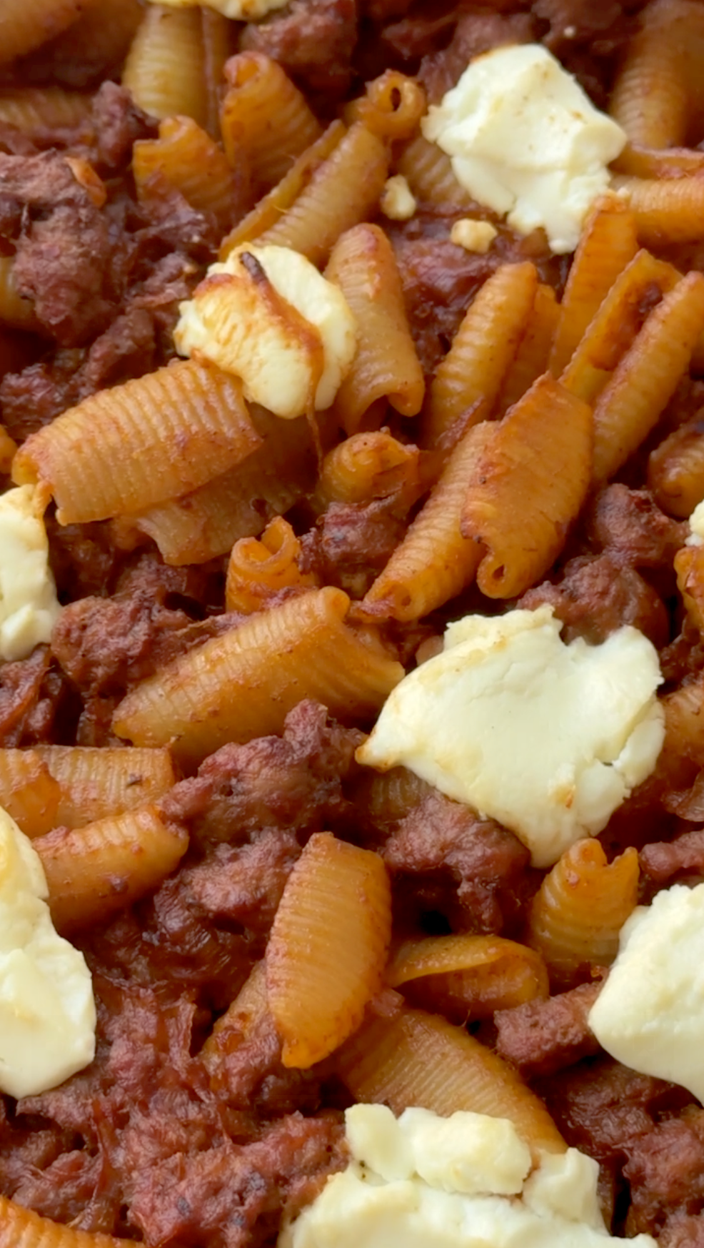 Spicy Lamb Cavatelli with Goat Cheese