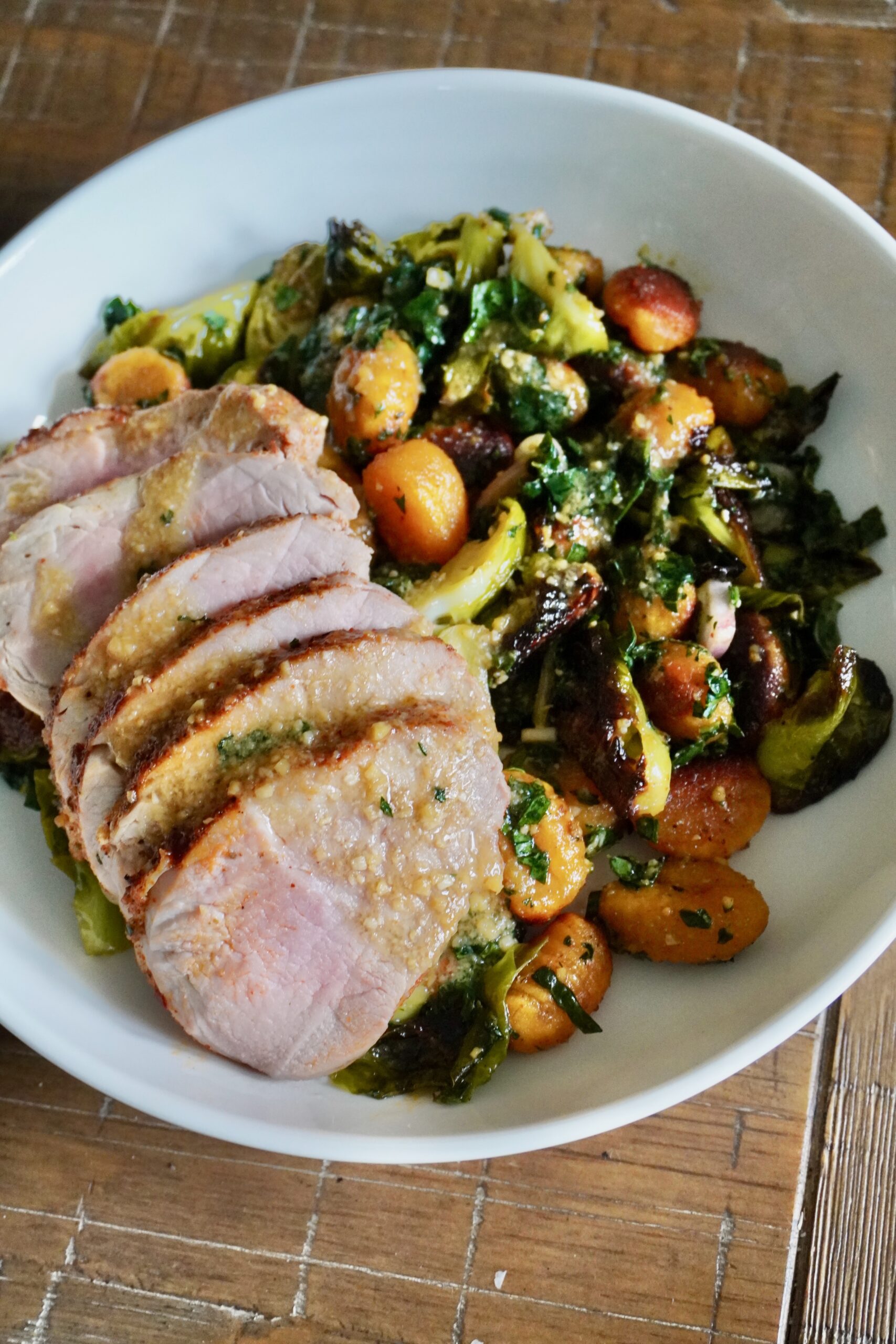 Easy Fall Sheet Pan Pork Tenderloin with Pumpkin Gnocchi