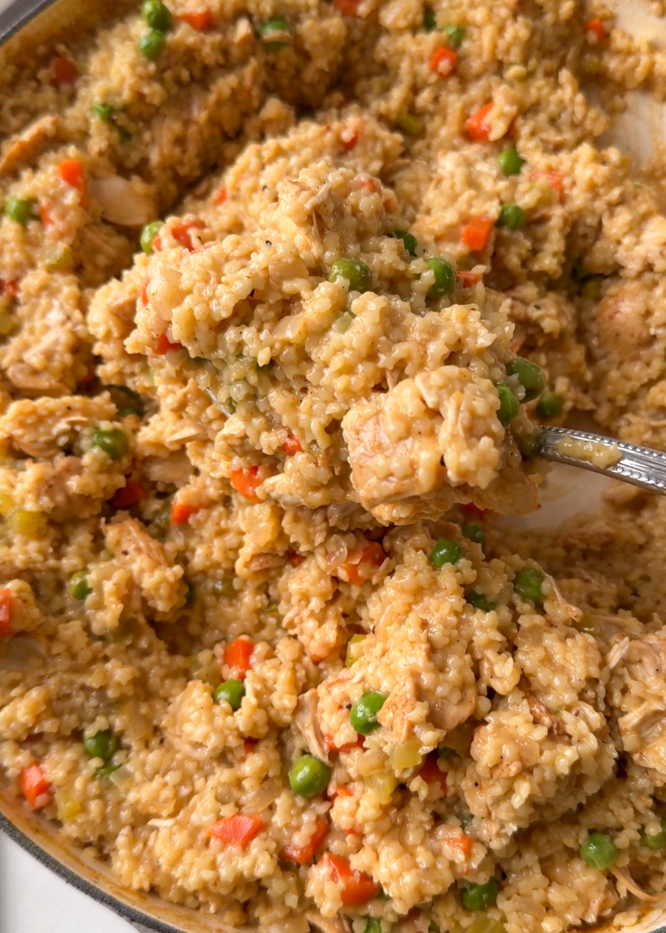 This chicken pastina is filling and freezer friendly