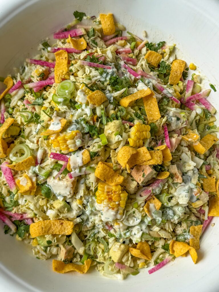 summer corn crunch chicken salad