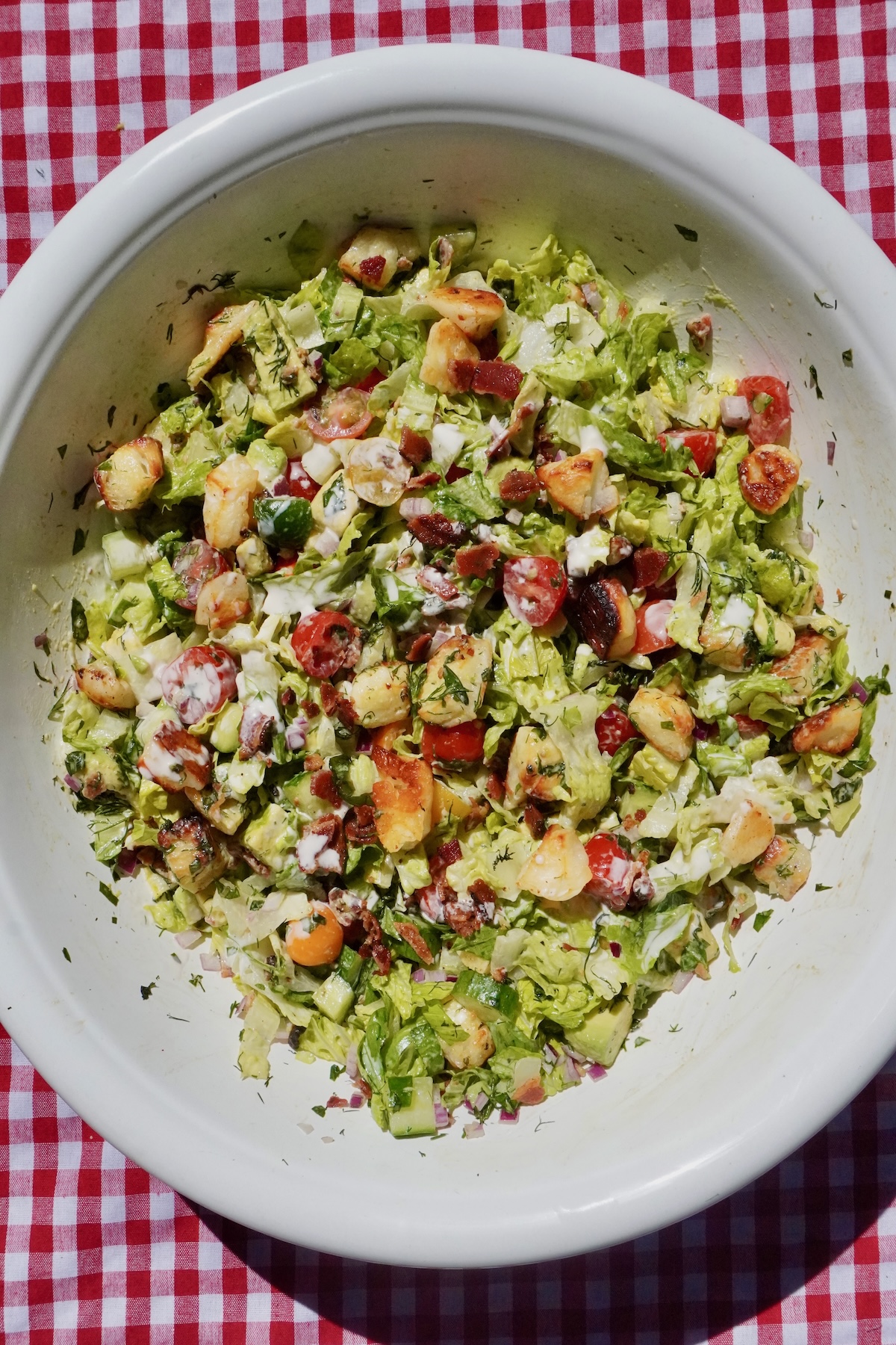 Halloumi BLT Chopped Salad