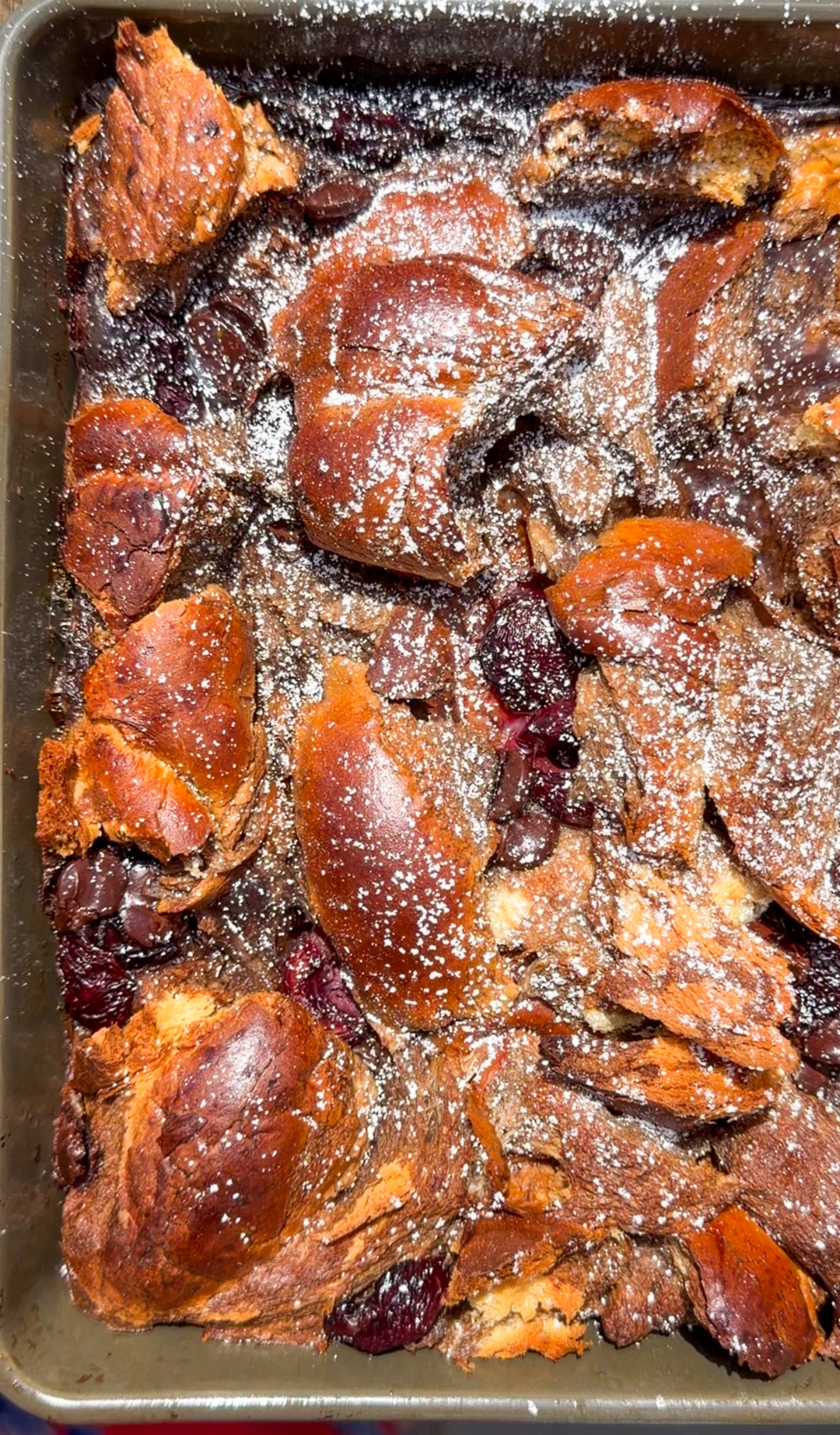 Chocolate Cherry Protein Breakfast Casserole