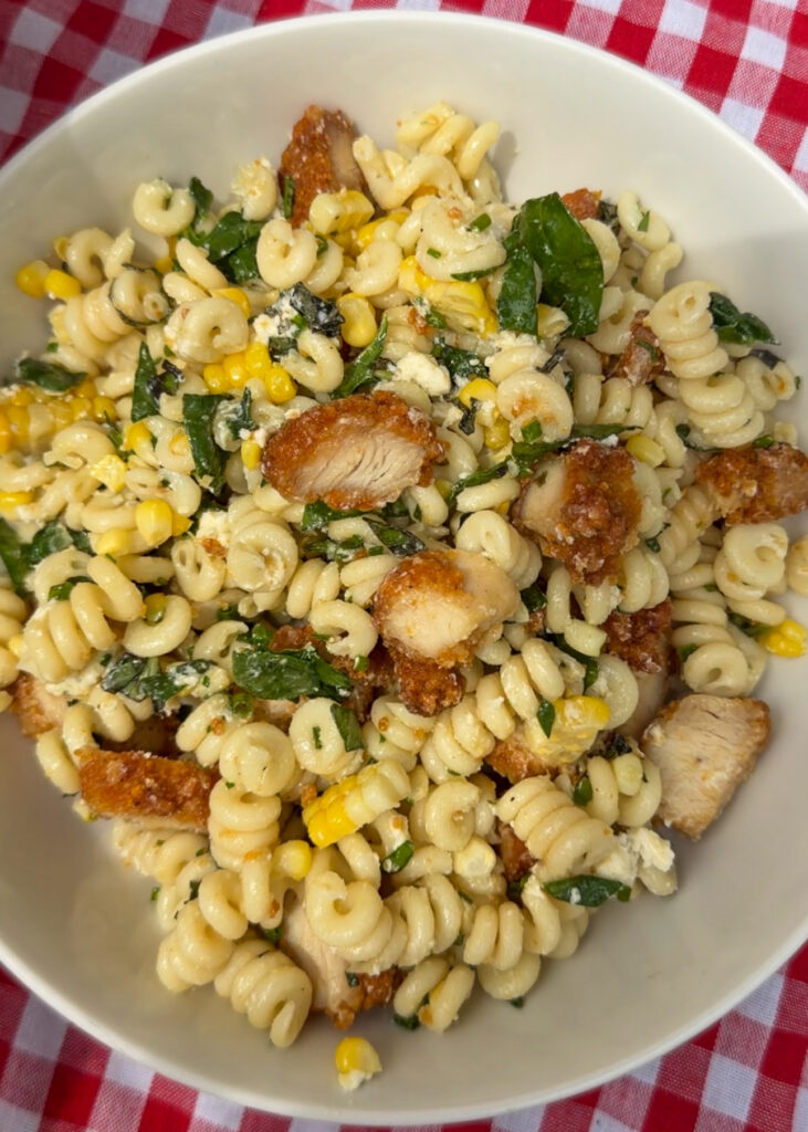 summer chicken pasta salad