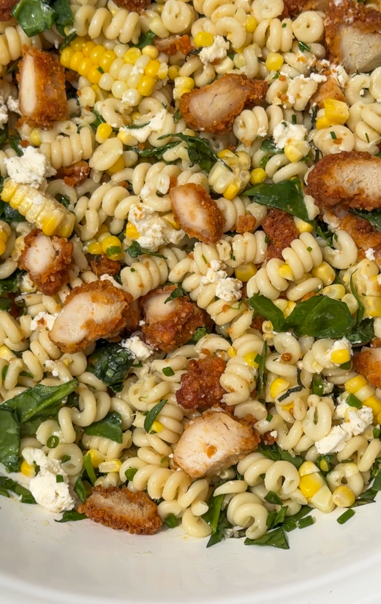 summer chicken pasta salad