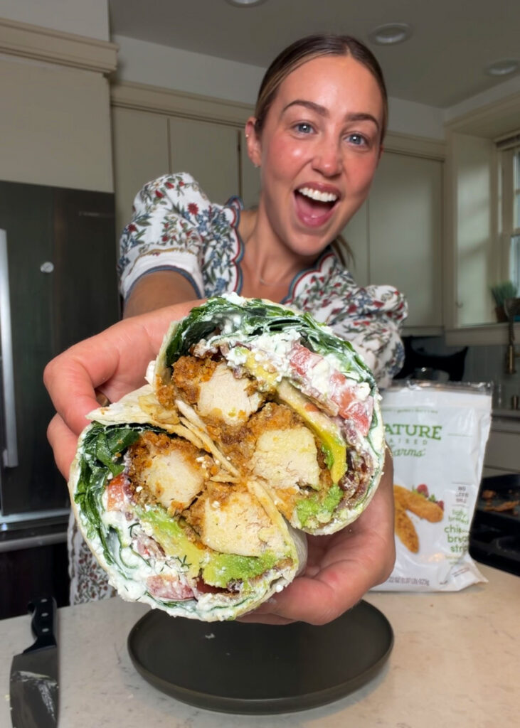 high protein chicken wraps - BLT